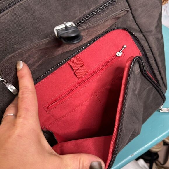 Baggallini Chocolate Town Tote Bag Purse Travel - Picture 6 of 8